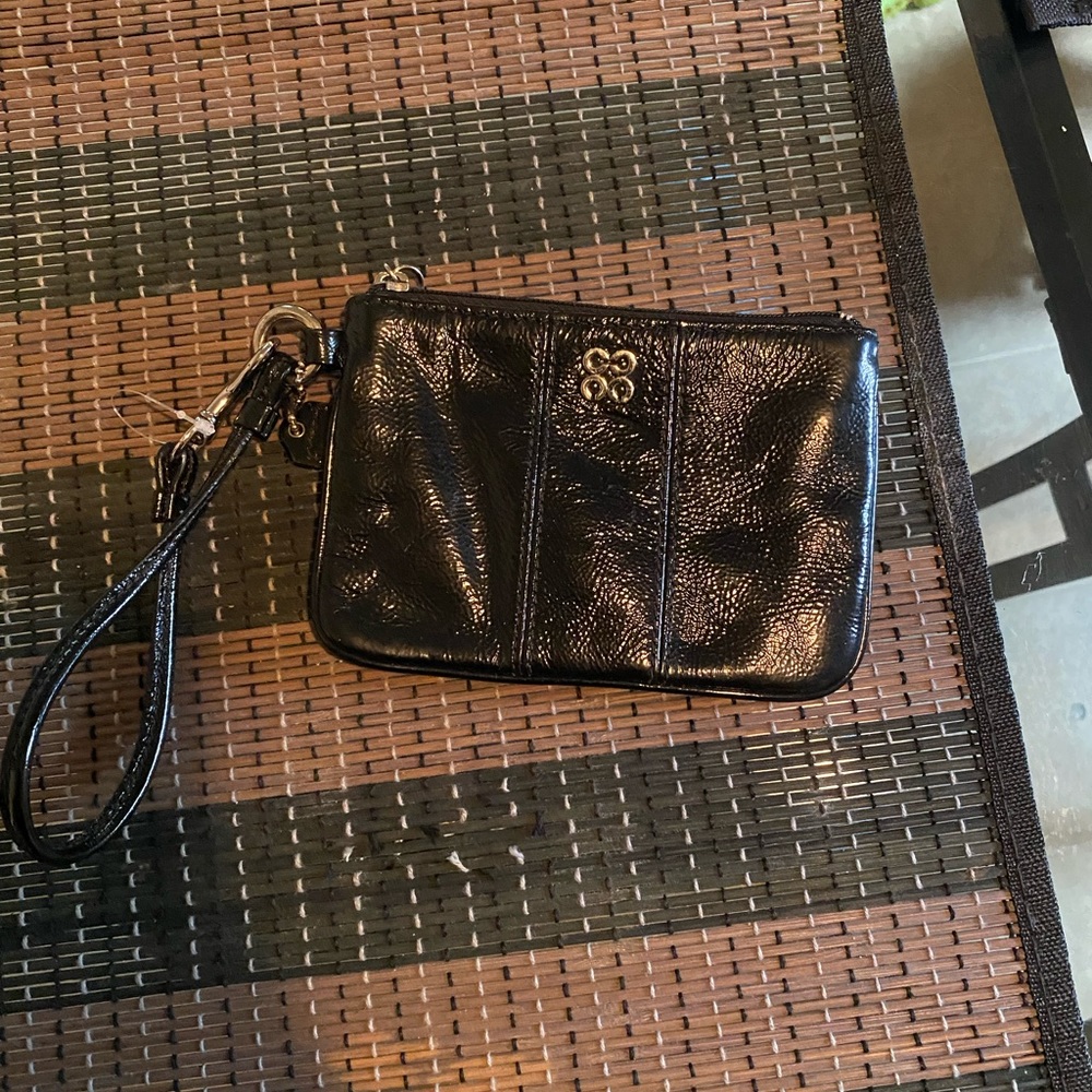 Black Coach wristlet.